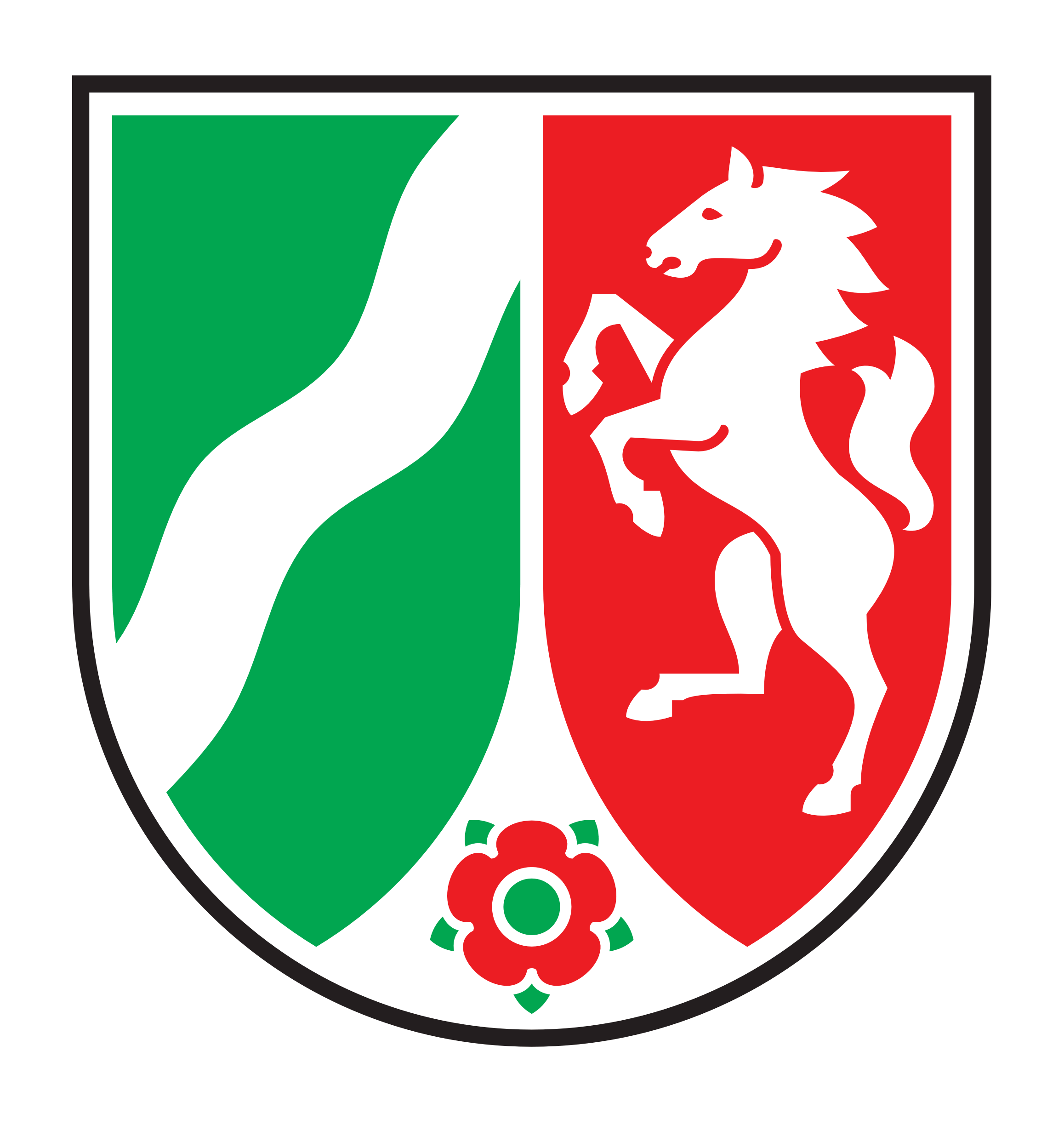 Beispiel für GIF-Sticker, Wappen NRW